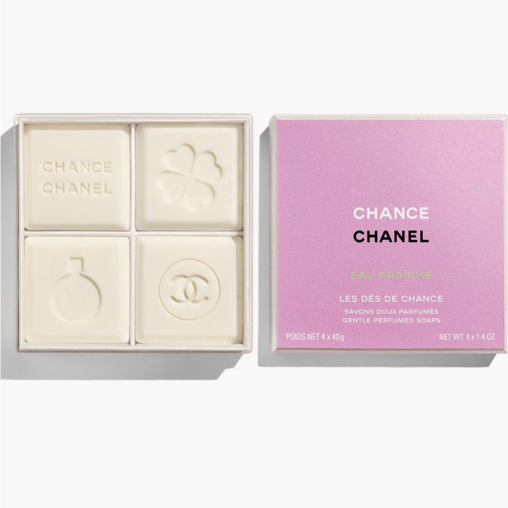 CHANEL Chance Eau Fraîche Soap Set - White and Pink